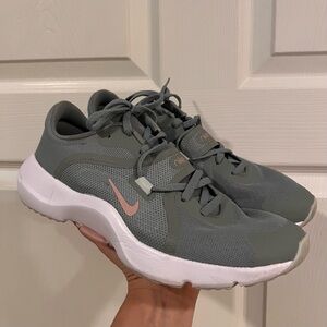 Nike Olive and Pink Athletic Sneakers